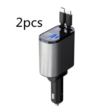 Metal Car Charger 100W Super Fast Charging Car Cigarette Lighter USB And TYPE-C Adapter - Image 9